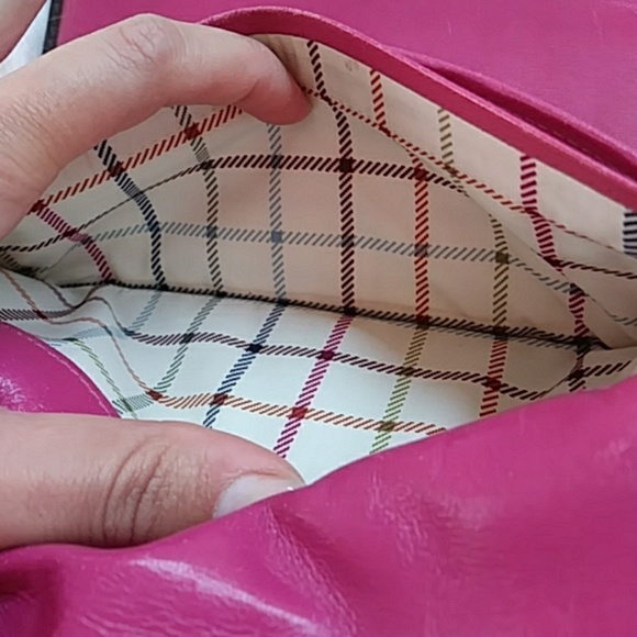 Coach Signature Bleeker in Fuchsia Leather wallet - Picture 5 of 8